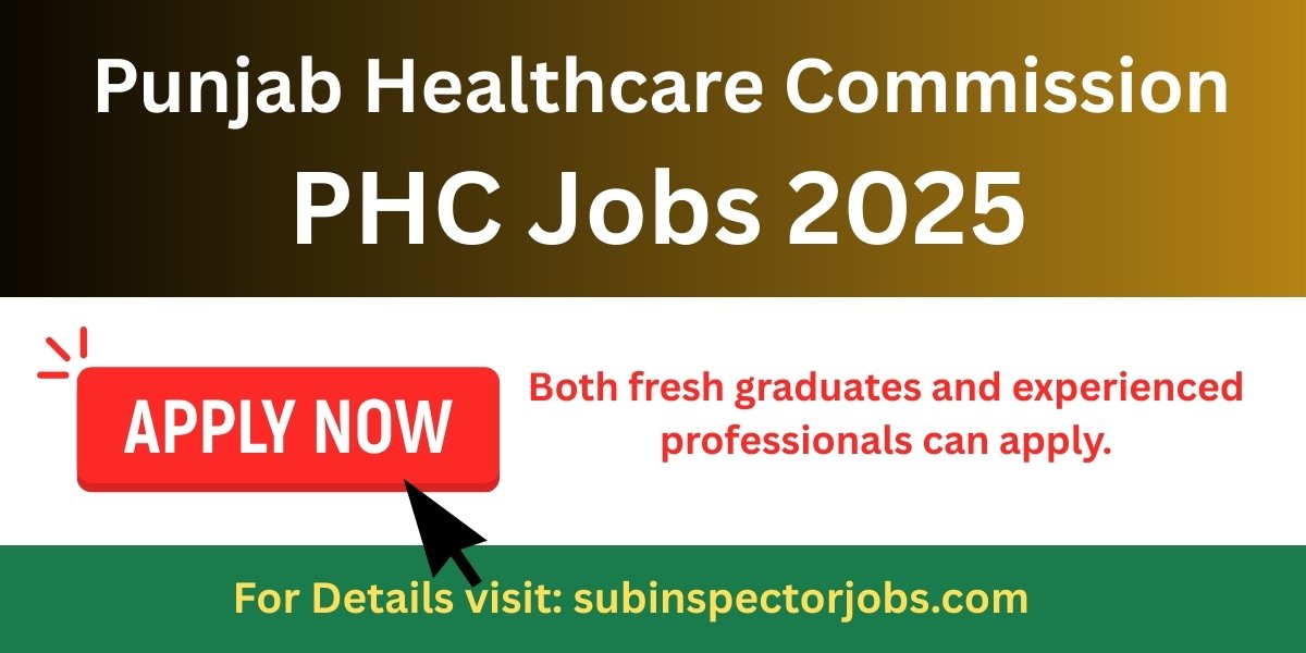 PHC Jobs 2025 for Lahore Head Office